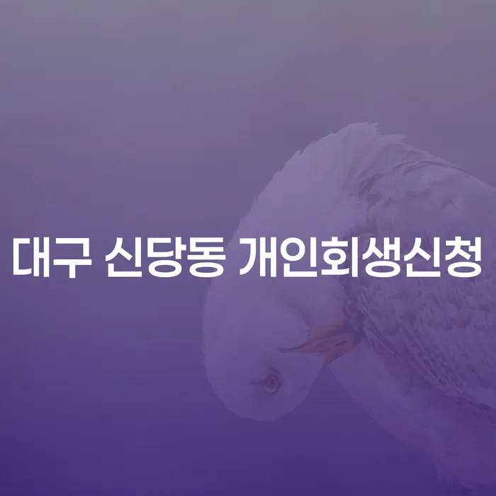 대구 신당동 개인회생신청, 어떻게 해야 할까요?